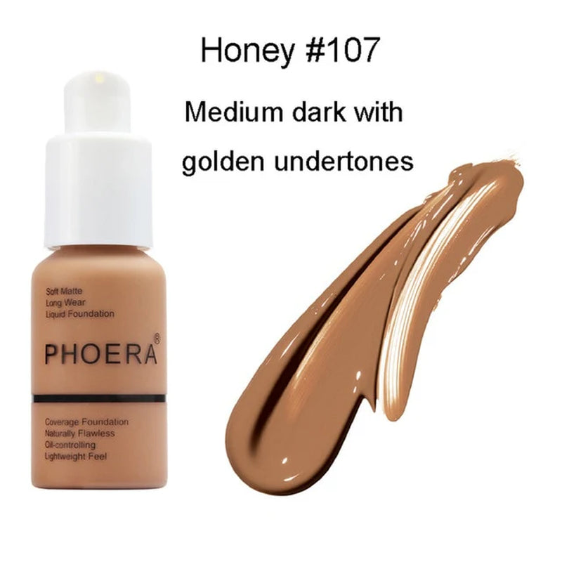 PHOERA Foundation - Soft Matte Long Wear Liquid Foundation