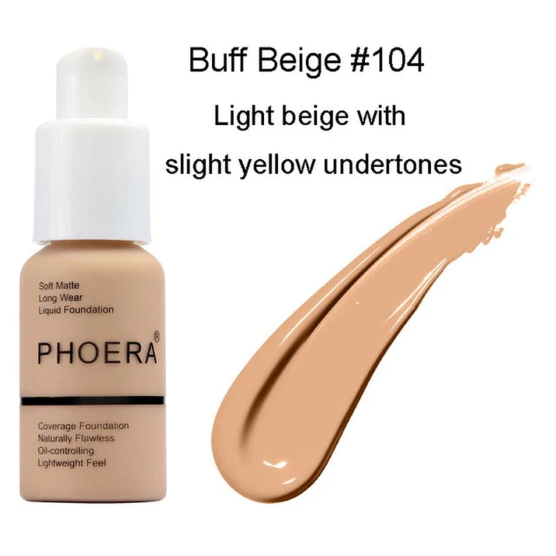 PHOERA Foundation - Soft Matte Long Wear Liquid Foundation