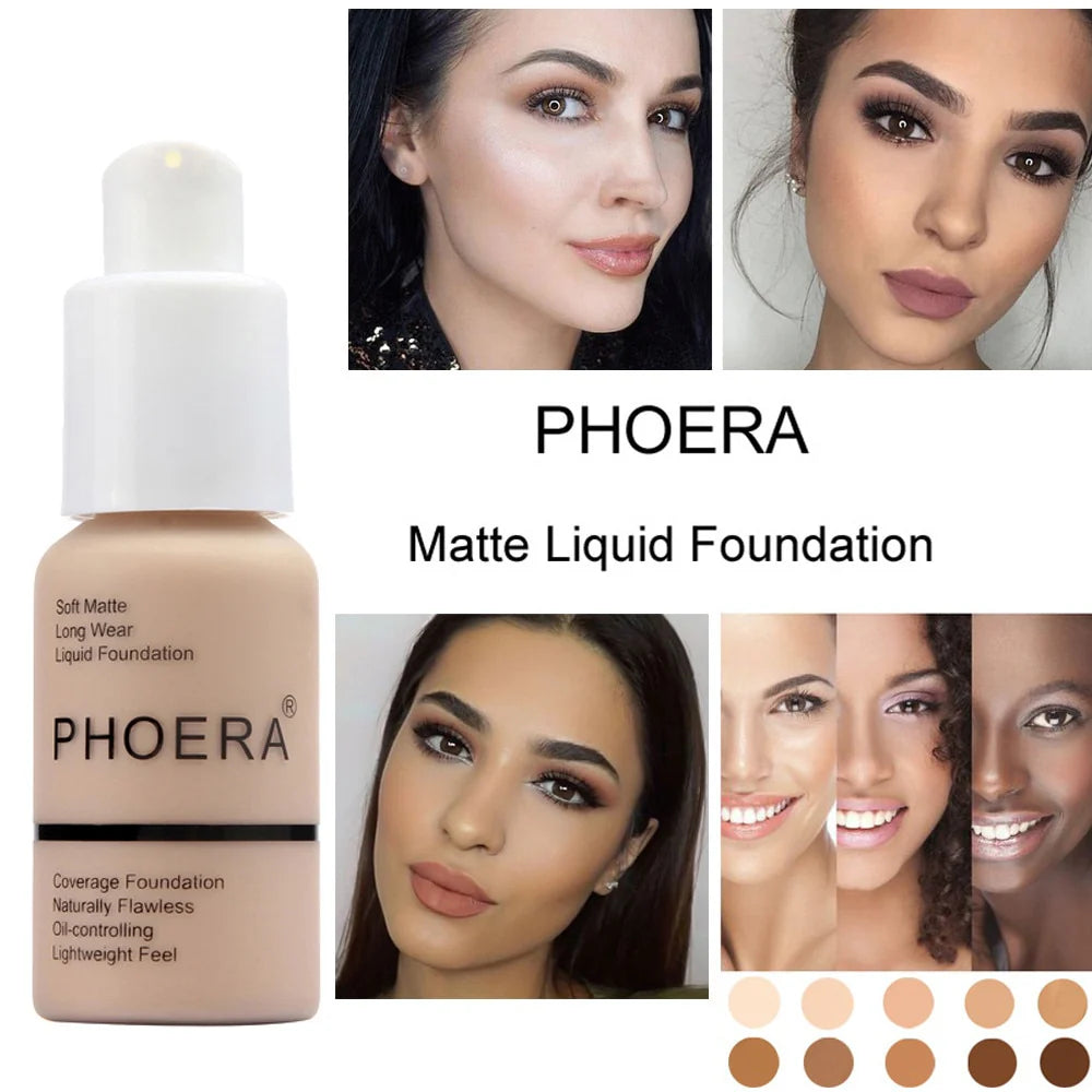 PHOERA Foundation - Soft Matte Long Wear Liquid Foundation
