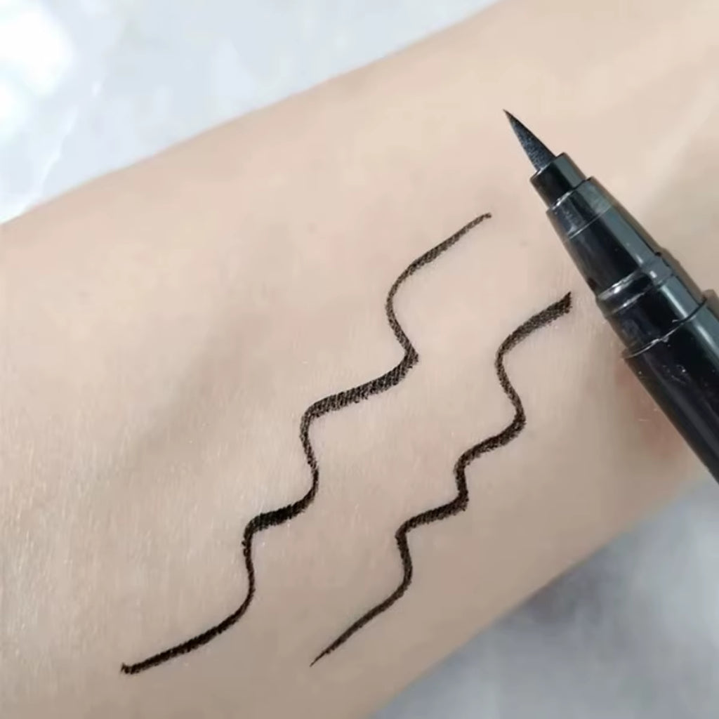 Waterproof Liquid Eyeliner Pen Black Eyeliner Pen - Ultra Fine Brush Head Waterproof Long-Lasting Makeup