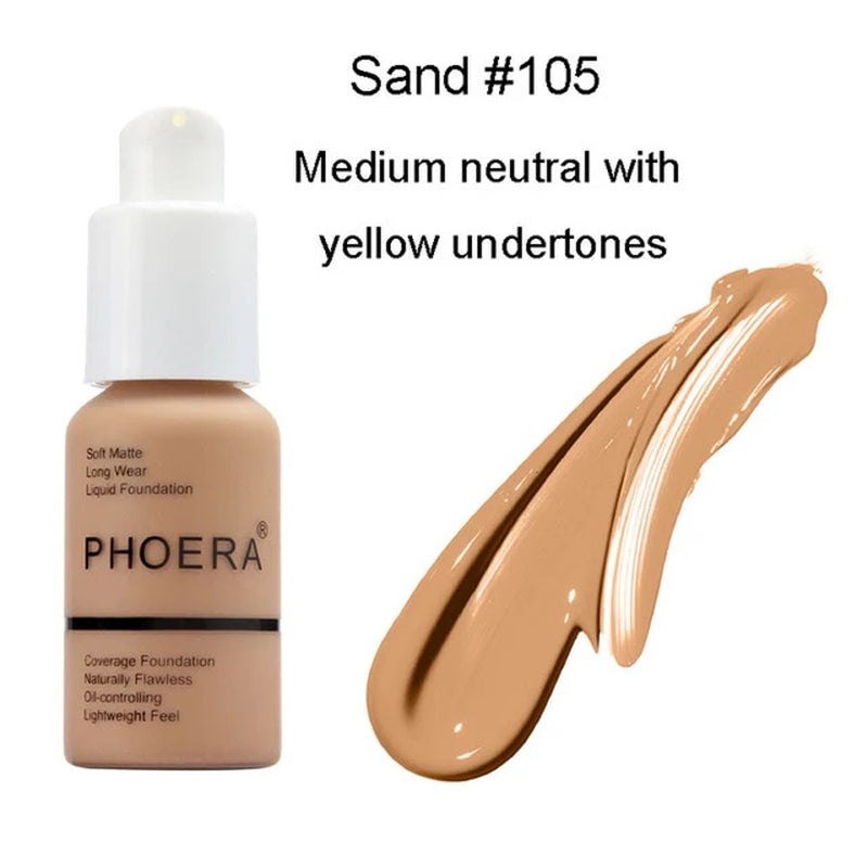 PHOERA Foundation - Soft Matte Long Wear Liquid Foundation