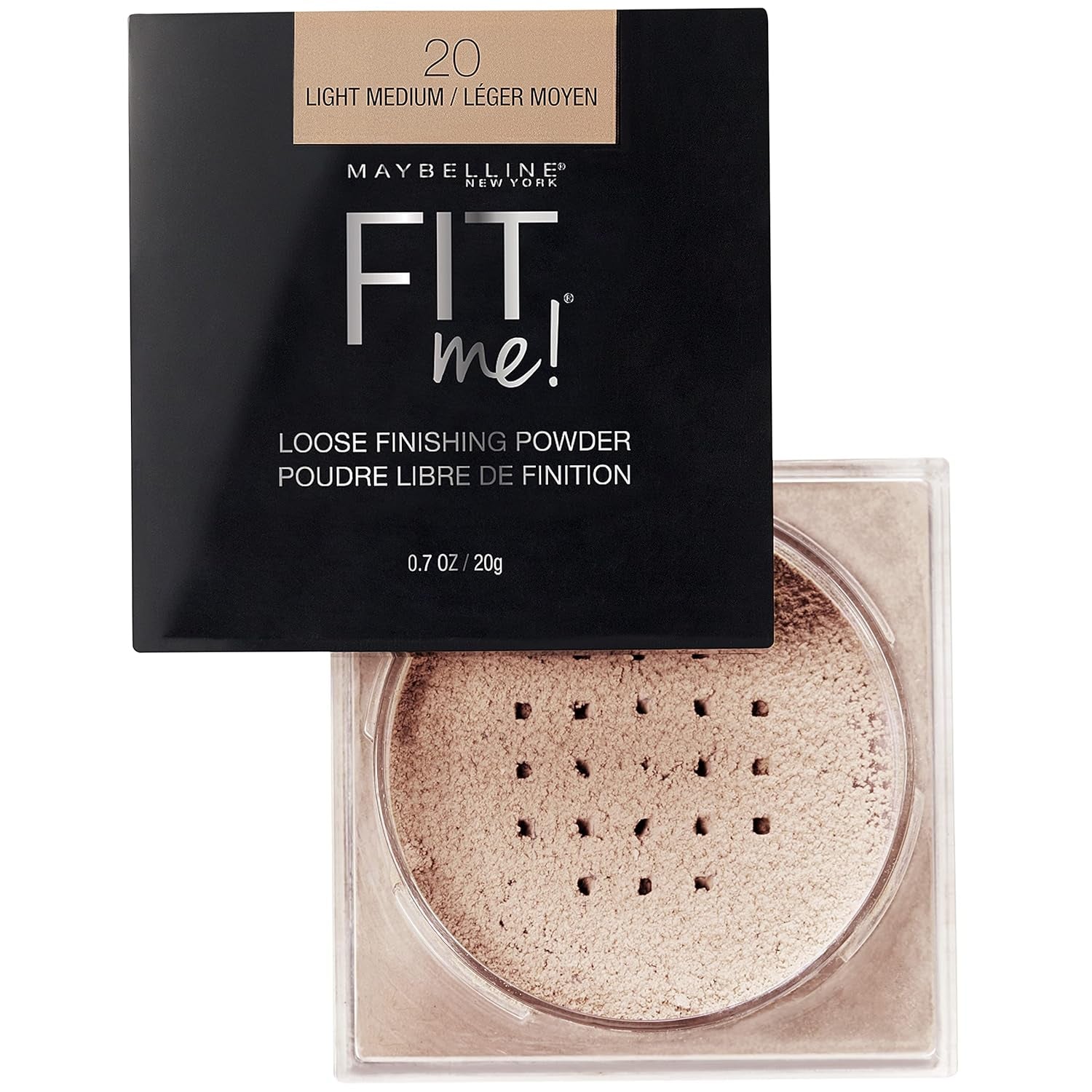 Fit Me Loose Setting Powder, Face Powder Makeup & Finishing Powder, Light Medium, 1 Count