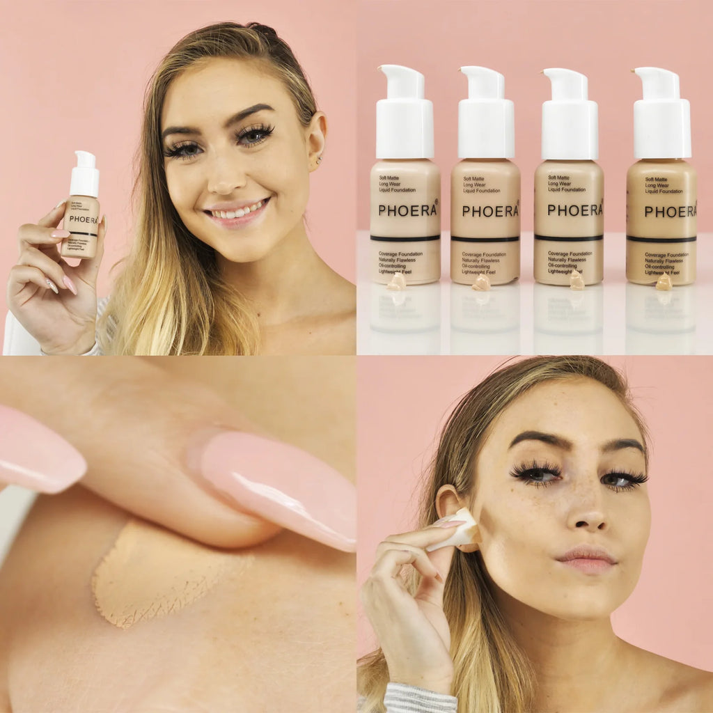 PHOERA Foundation - Soft Matte Long Wear Liquid Foundation