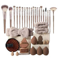  40Pcs Complete Makeup Brush Set, Professional Face Makeup Tools with Headband, Portable Kit for Beginners & Pros