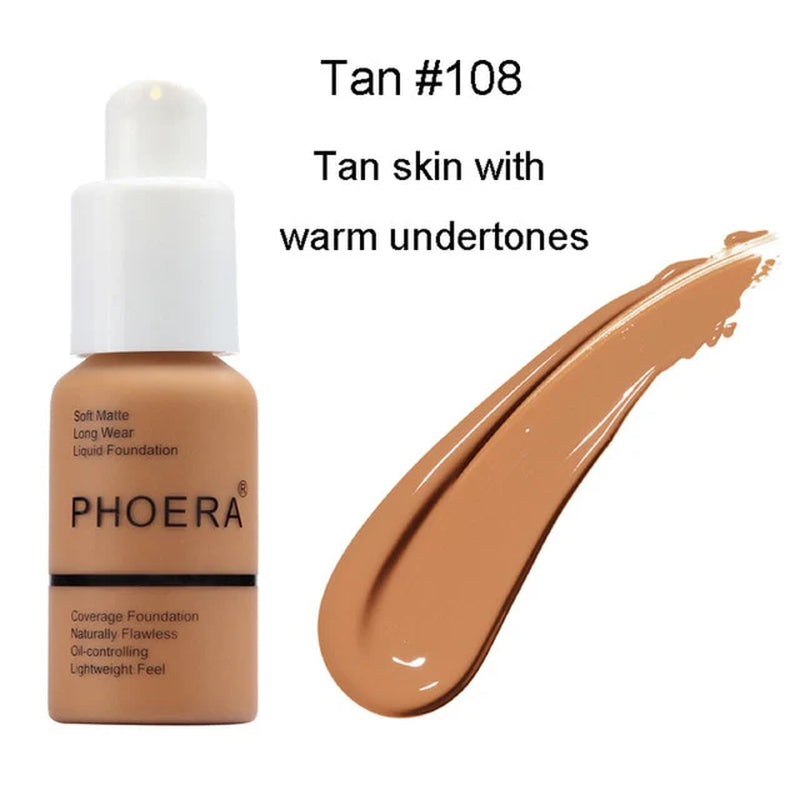 PHOERA Foundation - Soft Matte Long Wear Liquid Foundation